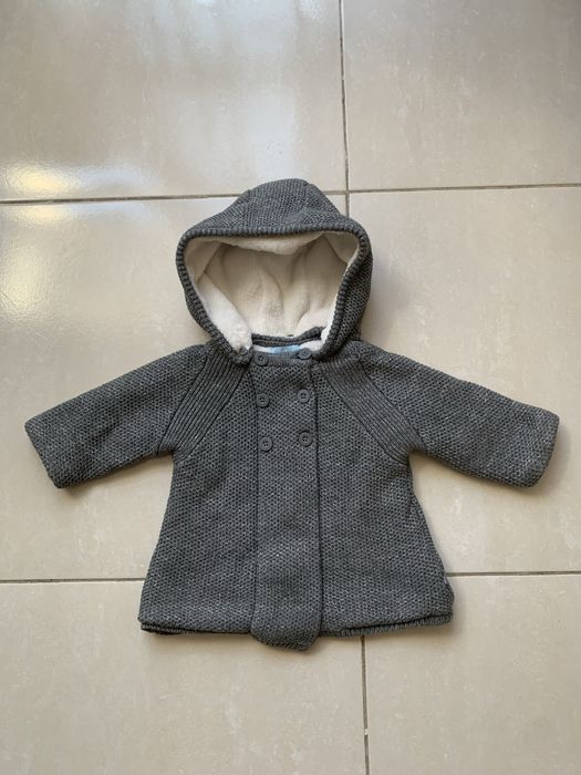 Szary kardigan niemowlęcy na 68