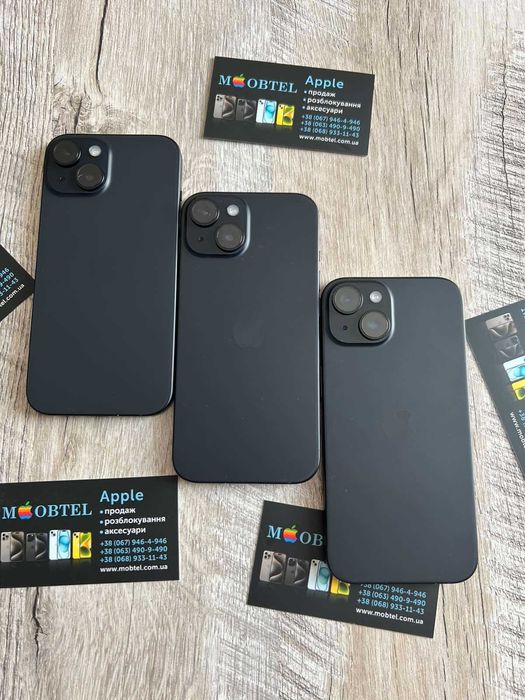 iPhone 15 128gb Black физ лоток айфон акб 100%