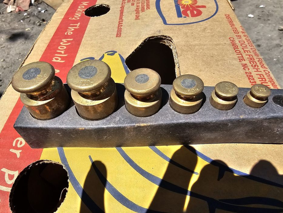 Odważniki mosiężne