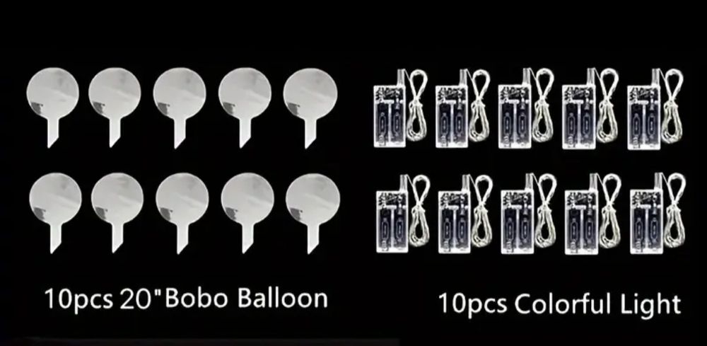 Кульки прозорі кулі з гірляндою надувні під гелій світяться святкові