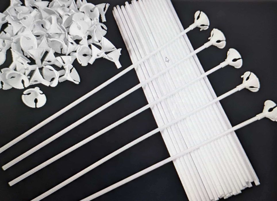 400 Varetas + Suportes para balões 40 cm