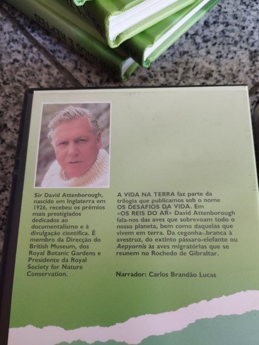 Desafios da Vida Selvagem Colecção de cassetes VHS e livros
