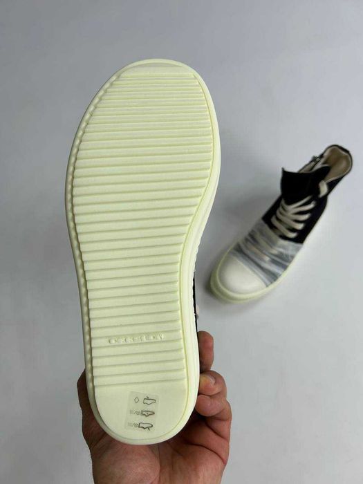 Rick Owens Geobasket Ramones jumbo laces чорні кеди opium archive кеды