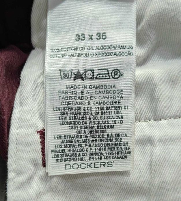 Wr) DOCKERS Alpha Slim oryginalne spodnie męskie Roz.33/36