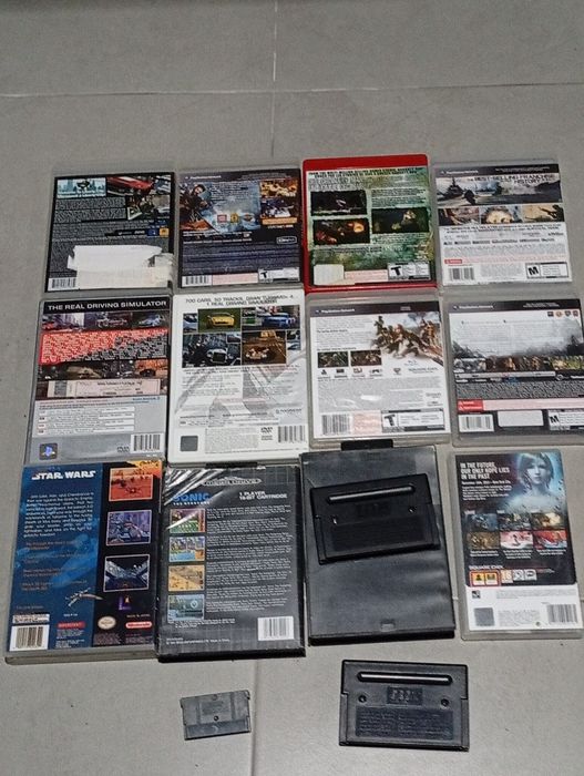 Jogos GBA, PSP, Mega Drive, SNES, PS2 e PS3