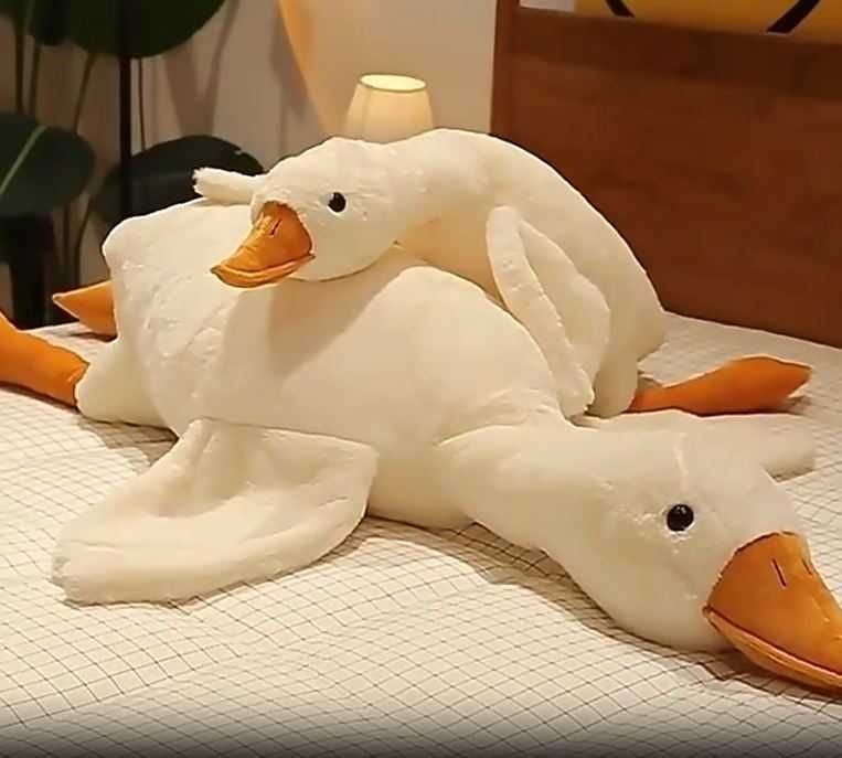 Мягкая игрушка-подушка Гусь-обнимашка 70/100/120/155см плюш антистресс