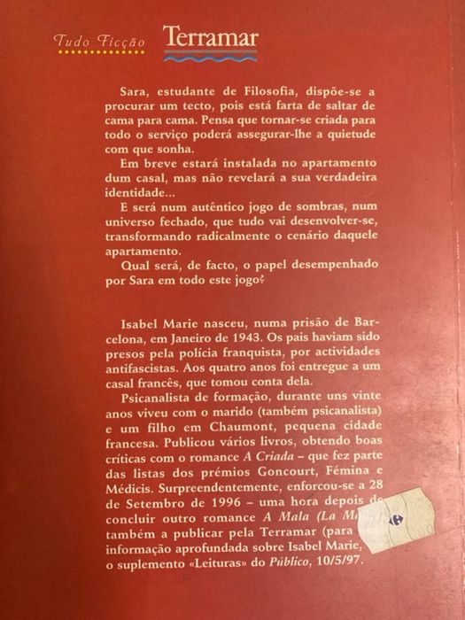 Livro “A Criada”