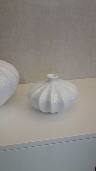 Conjunto de 2 peças porcelana branca
