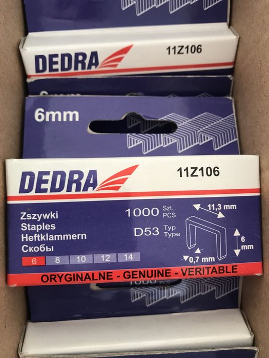 Zszywki DEDRA 11Z110 10mm D53