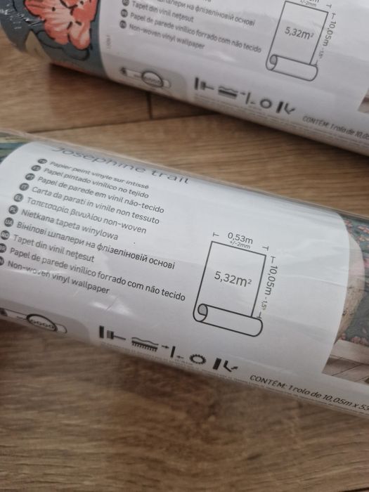 Tapeta Josephine jasnoniebieska winylowa na flizelinie Inspire