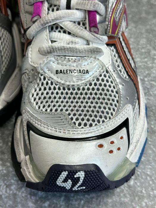 BALENCIAGA Runner кроссовки разноцветные кеди кеды кросівки сірі 42 41