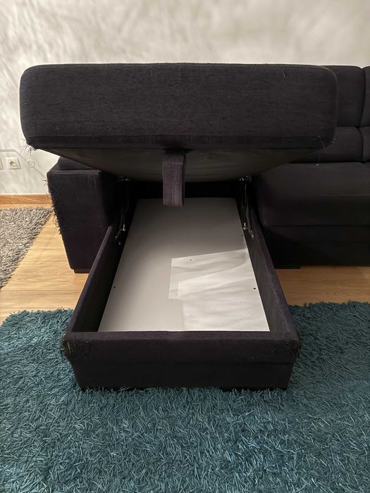 Sofá de 2 lugares mais 1 lugar de chaise longue