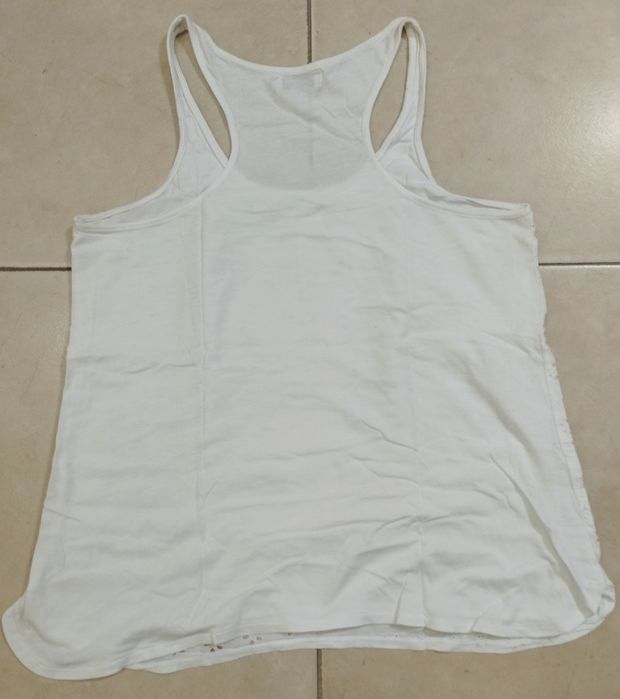 Top branco rendado Pull&Bear