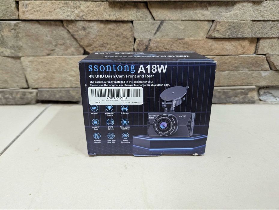 Відеореєстратор 4K SSONTONG A18W з задньою камерою видеорегистратор