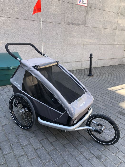 Przyczepka rowerowa Croozer Kid Keeke 2 dzieci + dodatki (B-stok/W-wa)