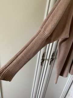 tunika z golfem beż -  nowa