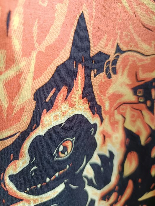 Koszulka T-shirt Digimom Agumon Wargreymon Size L Vintage Retro Y2K