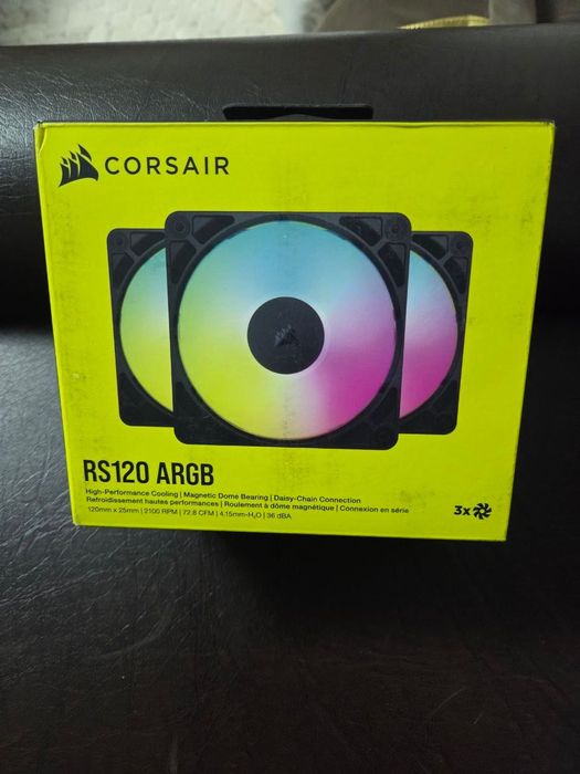 Corsair RS120 ARGB Black (3× вентилятори)