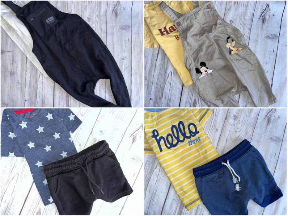 r.86-92 Mega paka 58szt zestaw ubranek dla Synka chłopca nike adidas