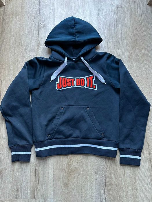 Bluza Dziecięca Nike Just Do It z kapturem granatowa size S hoody