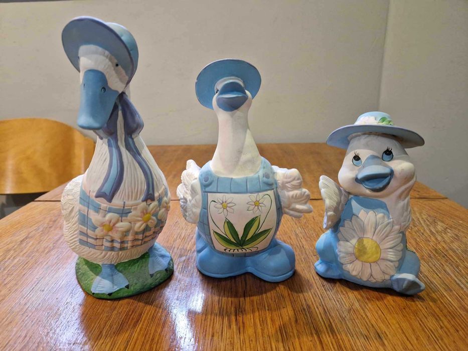 Figurki gęsi 3 sztuki