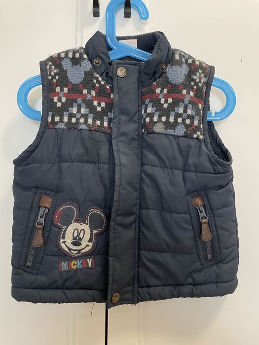 Ciepła kamizelka chłopięca bezrękawnik Mickey 86