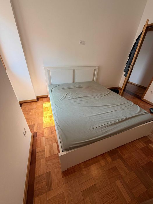 Estrutura de cama, colchão e estrado 160x200 IKEA