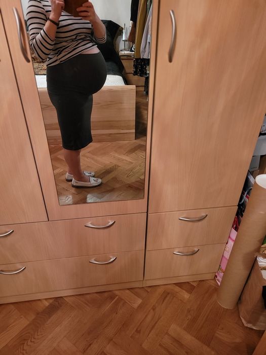 Spódnica szara gafitowa ciążowa