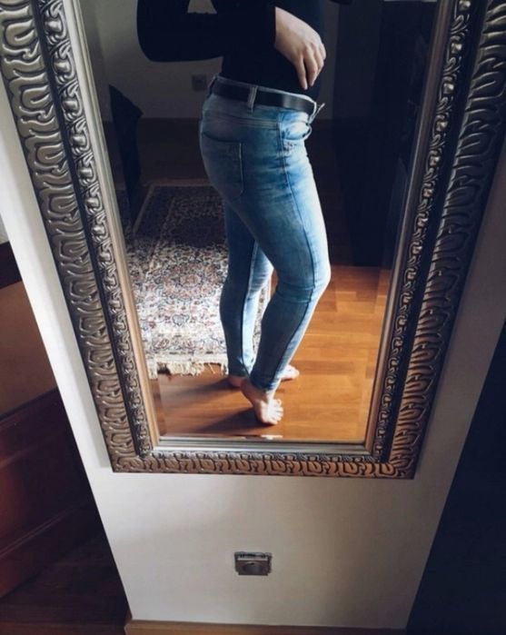 Jeansy rurki skinny jeans Zara 36 S