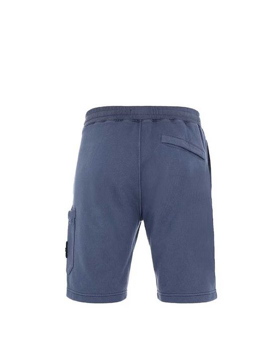 Шорти STONE ISLAND 64651 Garment-Dyed Cotton Shorts Avio Blue