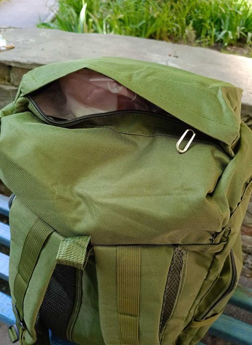Зелений рюкзак хакі 60 л, вещмешок, баул армійський
