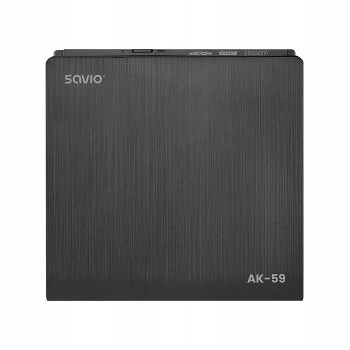 Zewnętrzna nagrywarka DVD Savio AK-59 USB-C / USB-A – Slim, elegancka