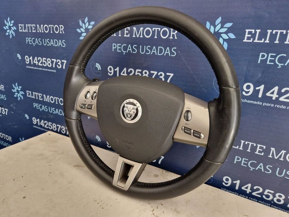 Volante usado pele com airbag JAGUAR XF X250
