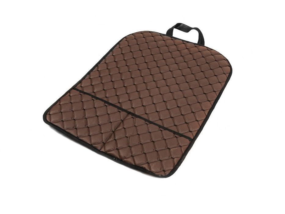 Органайзер на спинку сидіння ECO (1 шт, Коричневий з чорною ниткою)