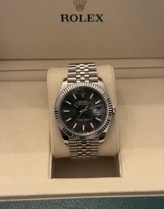 Rolex datejust green dial
