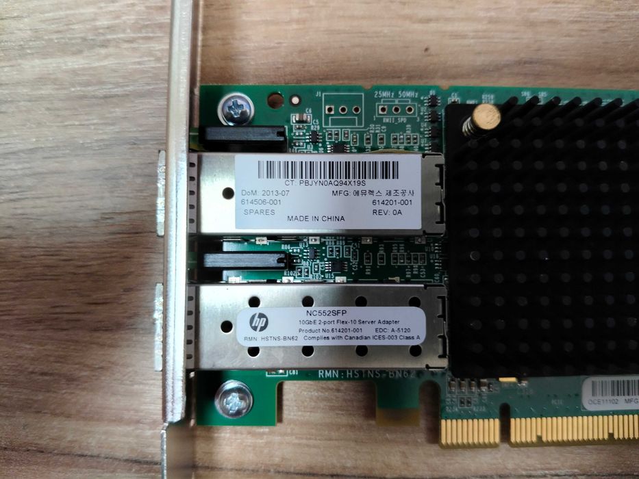 Мережева карта HP NC552SFP SFP+ 2-Port 10GbE PCI-e
