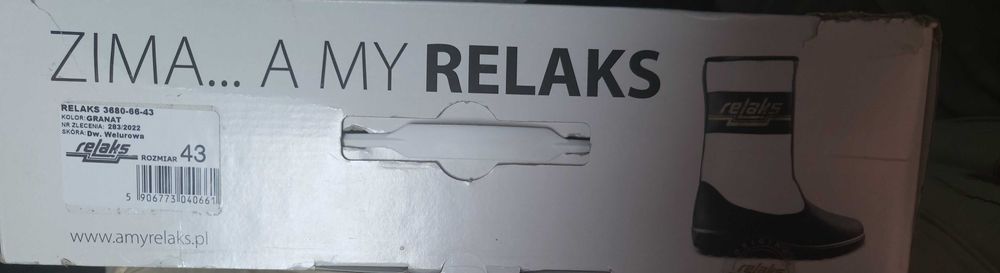 Buty RELAX roz 43 niebieskie śniegowce Nowe