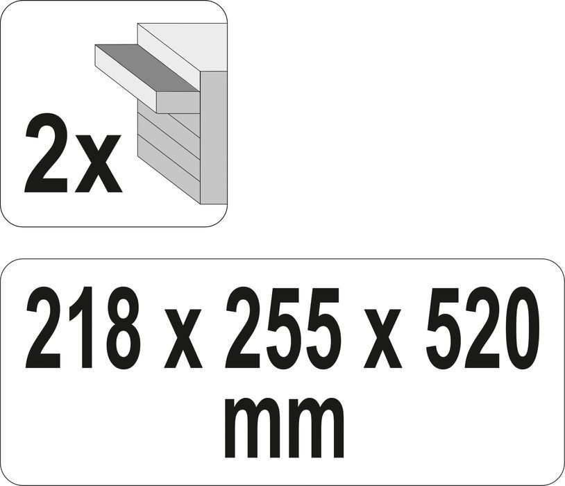 Skrzynka Narzędziowa 2 Szuflady Yato