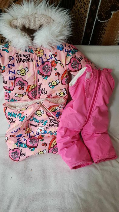 Дитячий зимовий комбінізон трійка