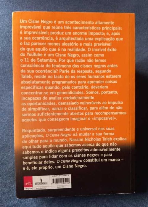 O Cisne Negro; O Impacto do Altamente Improvável - Nassim Nicholas Taleb