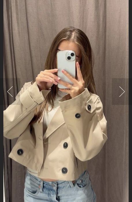 Тренч Zara короткий жіночий