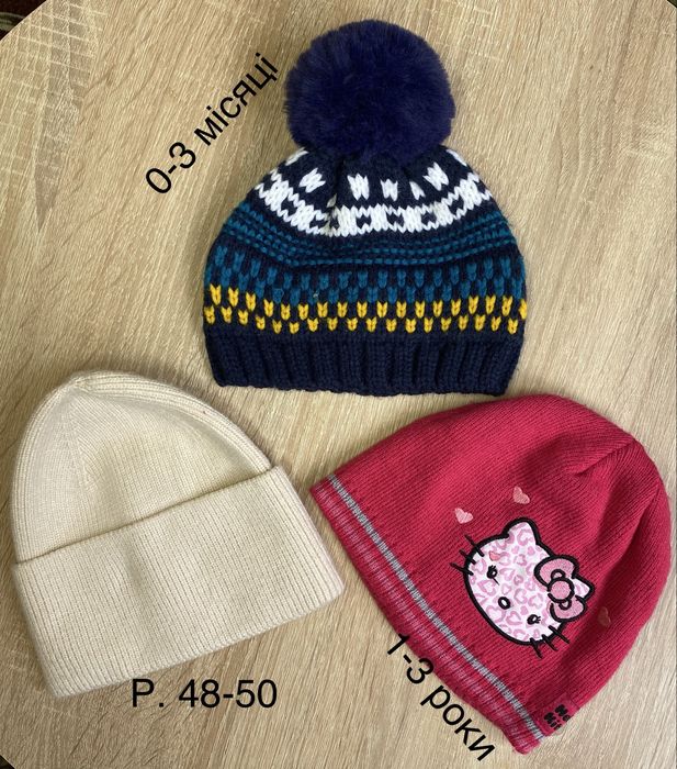 Дитячі шапочки.