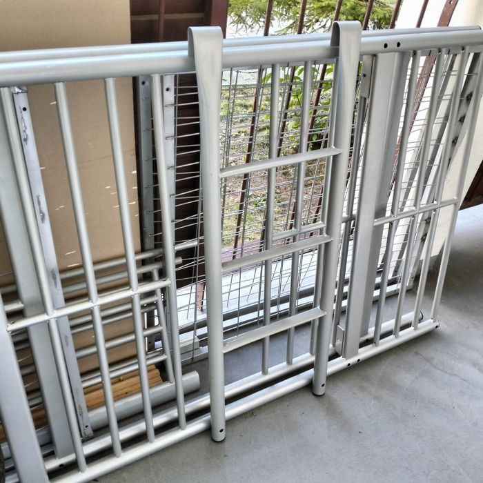 PILNIE! Solidne łóżko piętrowe metalowe (90x200) – dla dorosłych i dzieci