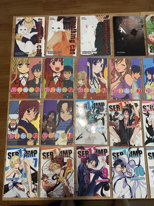 Zestaw mang i książek