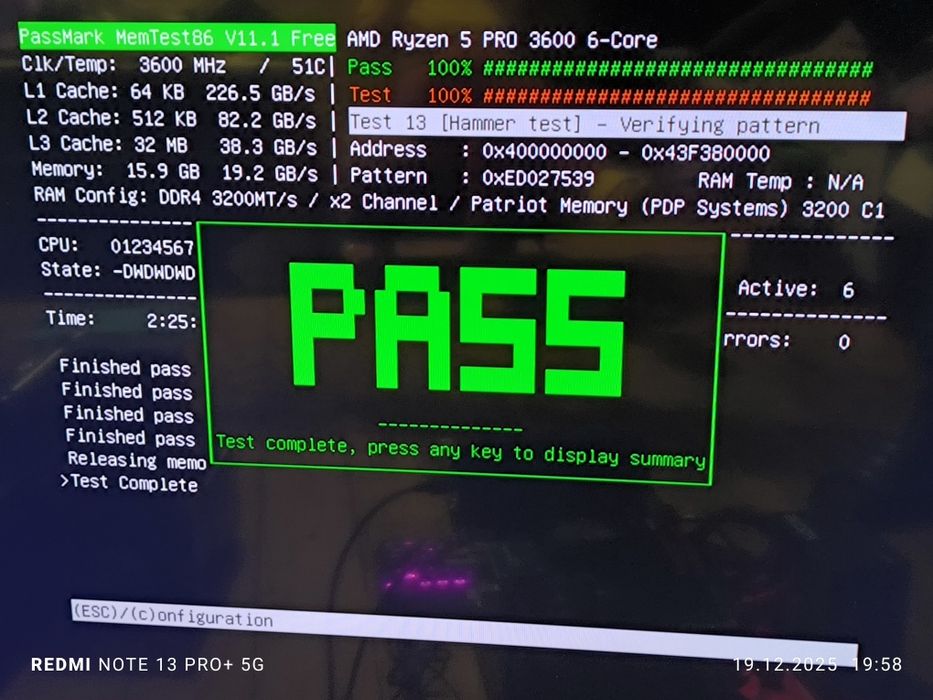 Pamięć RAM DDR4 16GB (2x8) 3200 CL16 Patriot Viper