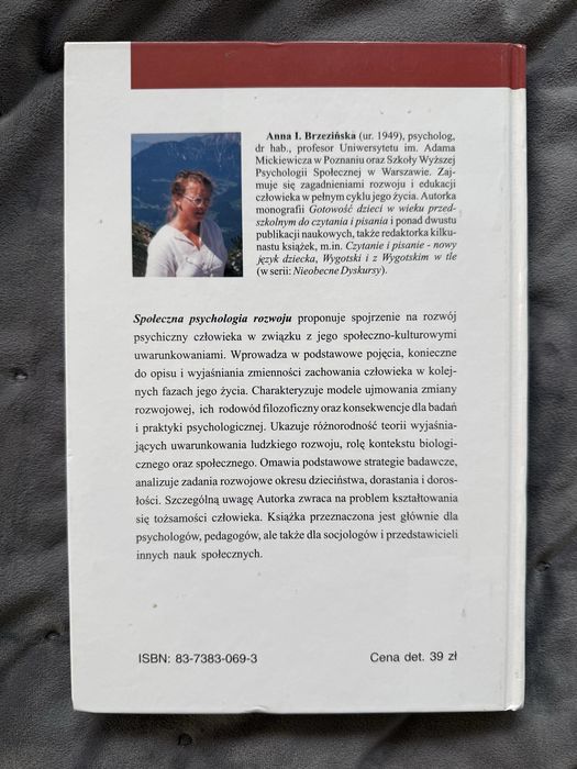 Społeczna psychologia rozwoju – Anna Brzezińska
