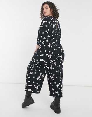 Plus size kombinezon długi wiązany 48 4xl vas
