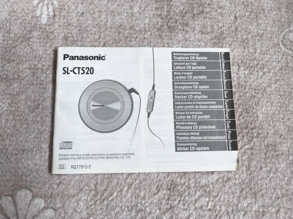 Discman Przenośny odtwarzacz CD Panasonic SL-CT520