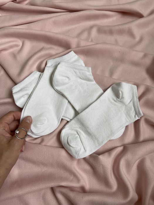 •12пар 280 грн• Носки белые короткие / шкарпетки білі / Опт-Роздріб