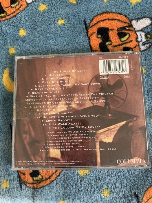 Celine Dion the colour of my love CD